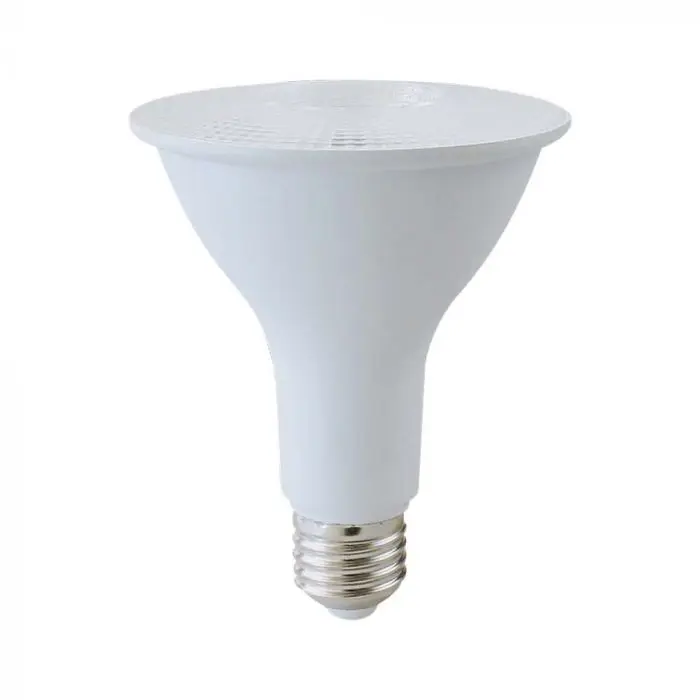Lampadina LED E27 11W PAR30 3000K, vista frontale
