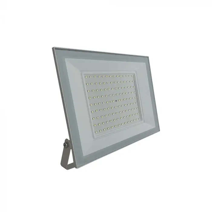 Faro LED SMD 100W Slim E-Series con Driver Integrato Bianco 6500K, vista angolata frontale