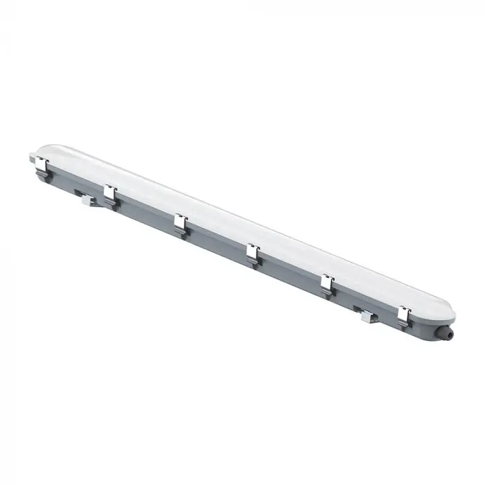 Plafoniera LED Impermeabile 36W 120LM/W Sensore microonde Collegabile in Serie 120cm 4000K, vista angolata