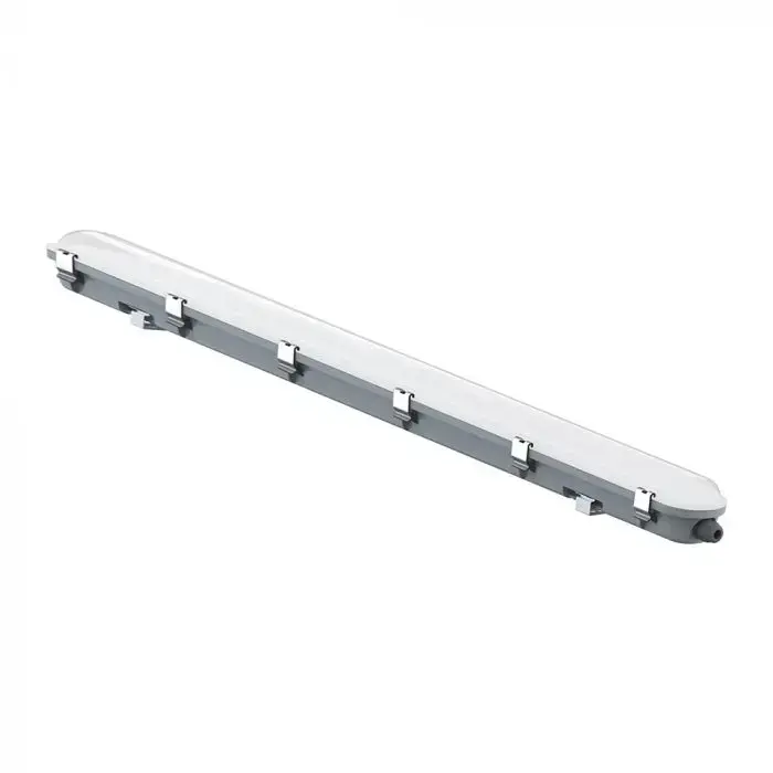 Plafoniera LED Impermeabile 36W 120LM/W Sensore microonde Collegabile in Serie 150cm 6500K, vista angolata