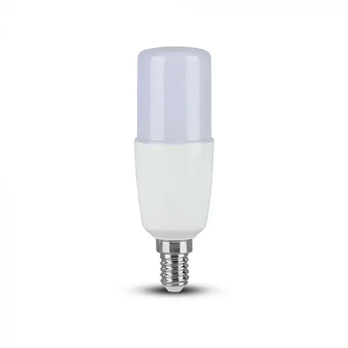 Lampadina LED E14 7.5W T37 6500K, vista frontale