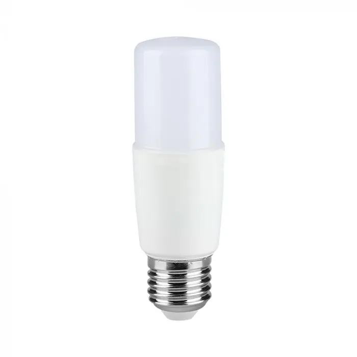 Lampadina LED E27 7.5W T37 6500K, vista frontale