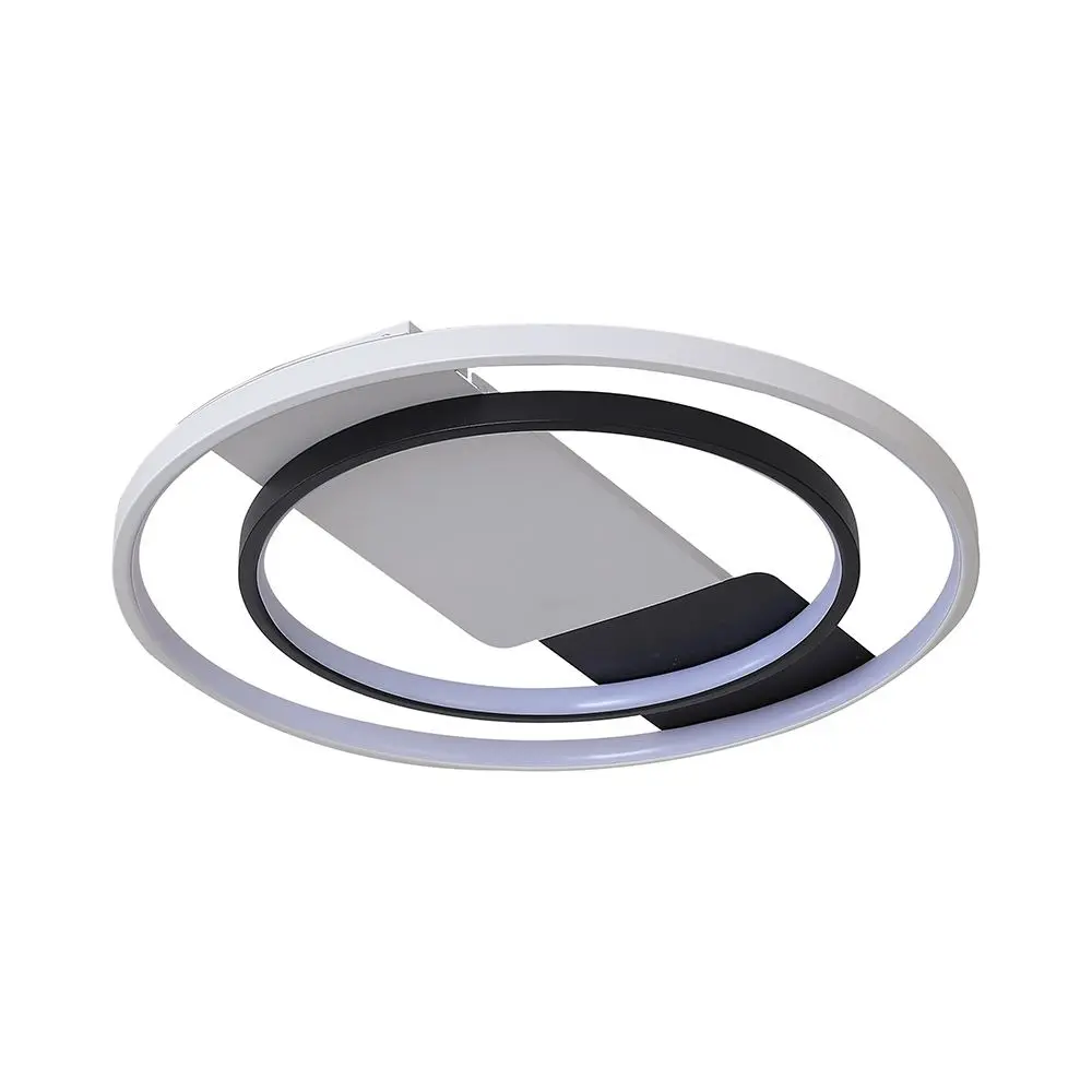 Lampadario LED 36W a Plafone con Telecomando d:505mm CCT Dimmerabile, vista angolata dall'alto