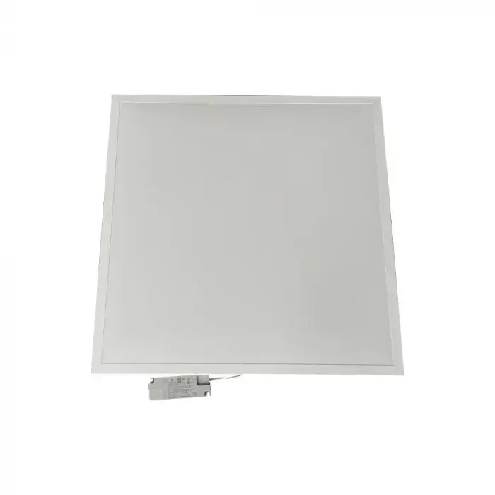 Pannello LED 40W 120LM/W da Incasso 600x600mm Driver Esterno Incluso 4000K, vista angolata superiore
