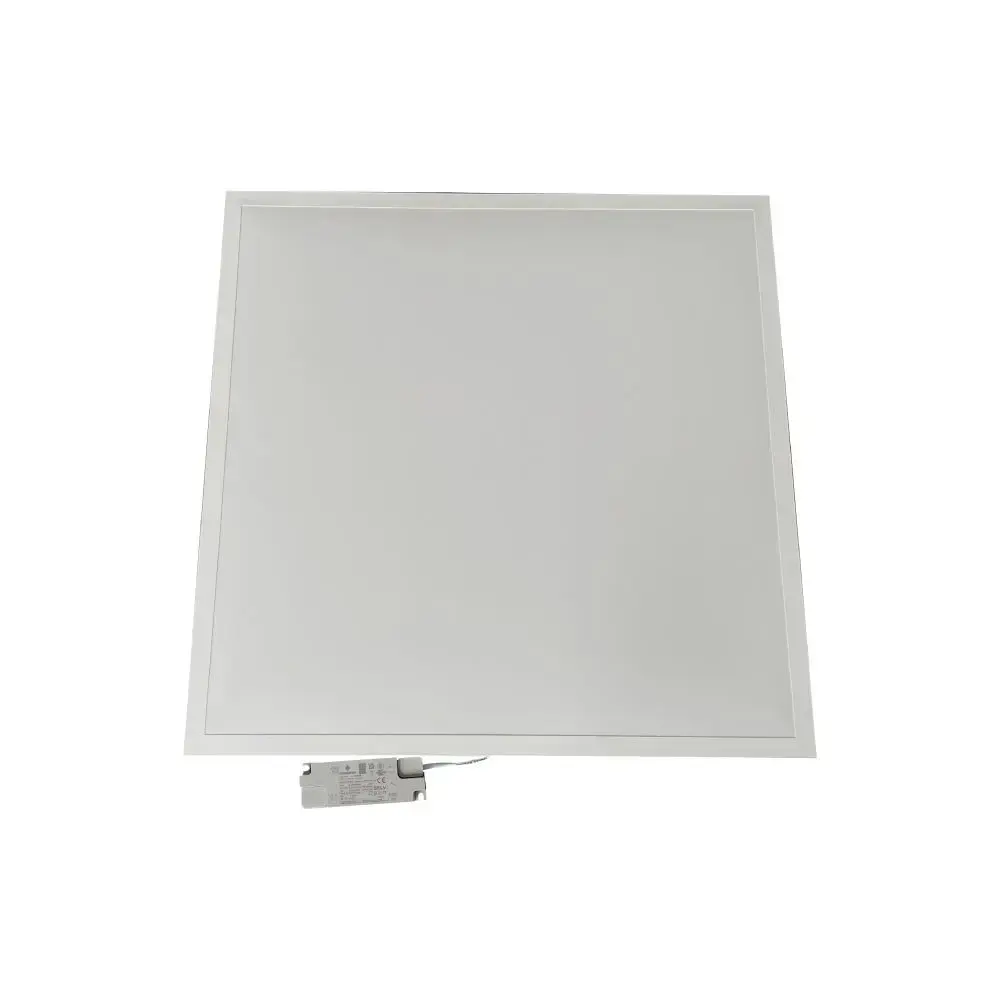 Pannello LED 40W 120LM/W da Incasso con Driver Esterno 600x600mm Bianco 6500K, vista angolata