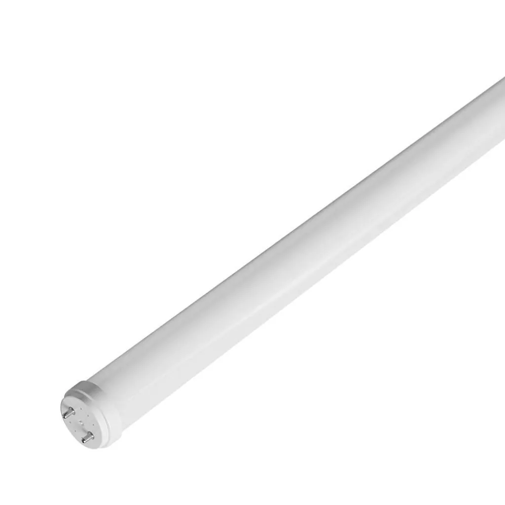 Tubo LED T8 G13 18W in Vetro 120cm Incluso Starter Non Ruotabile 25pz 4000K, dettaglio dell'estremità