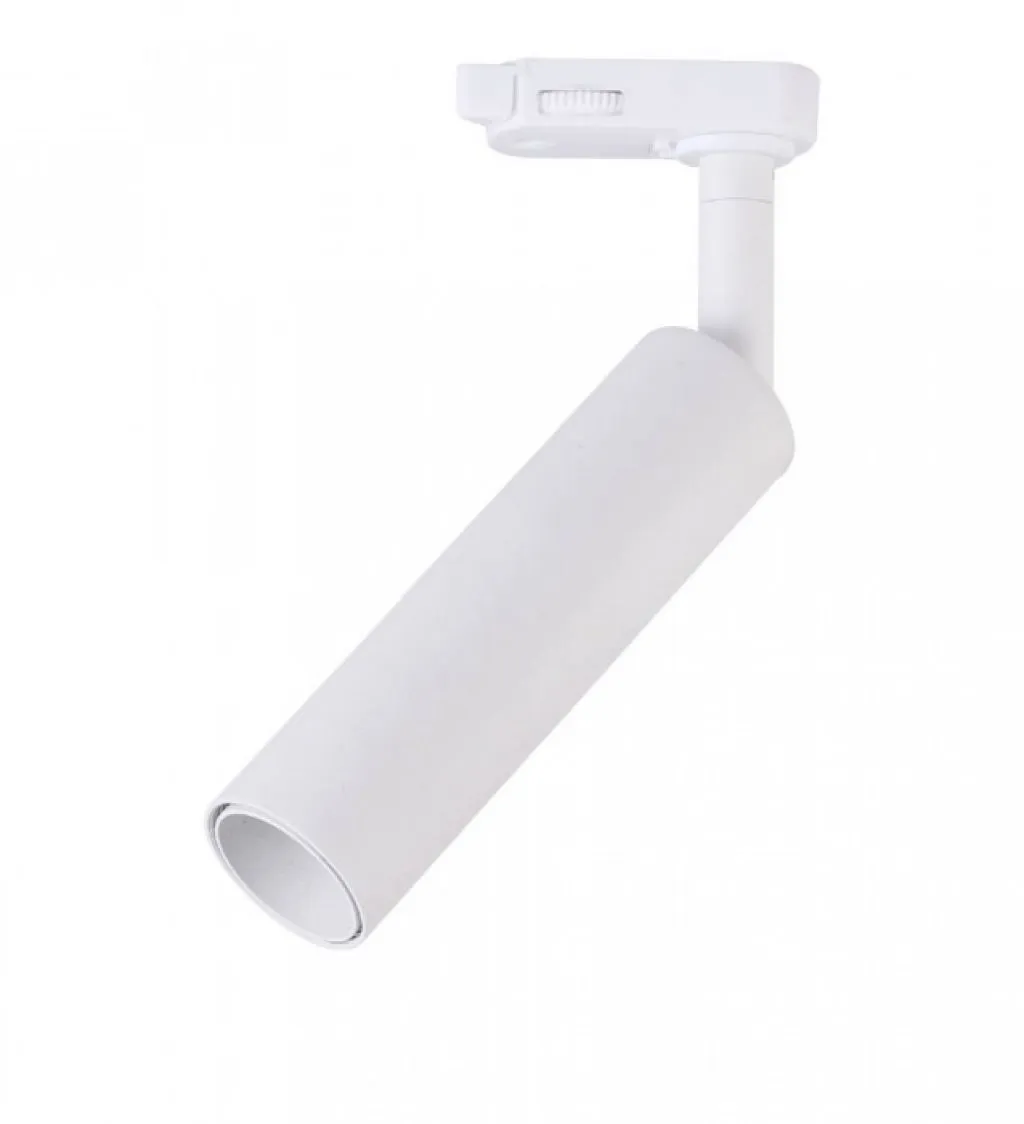 Faretto LED da Binario Chip Samsung 7W Colore Bianco 3000K, vista angolata