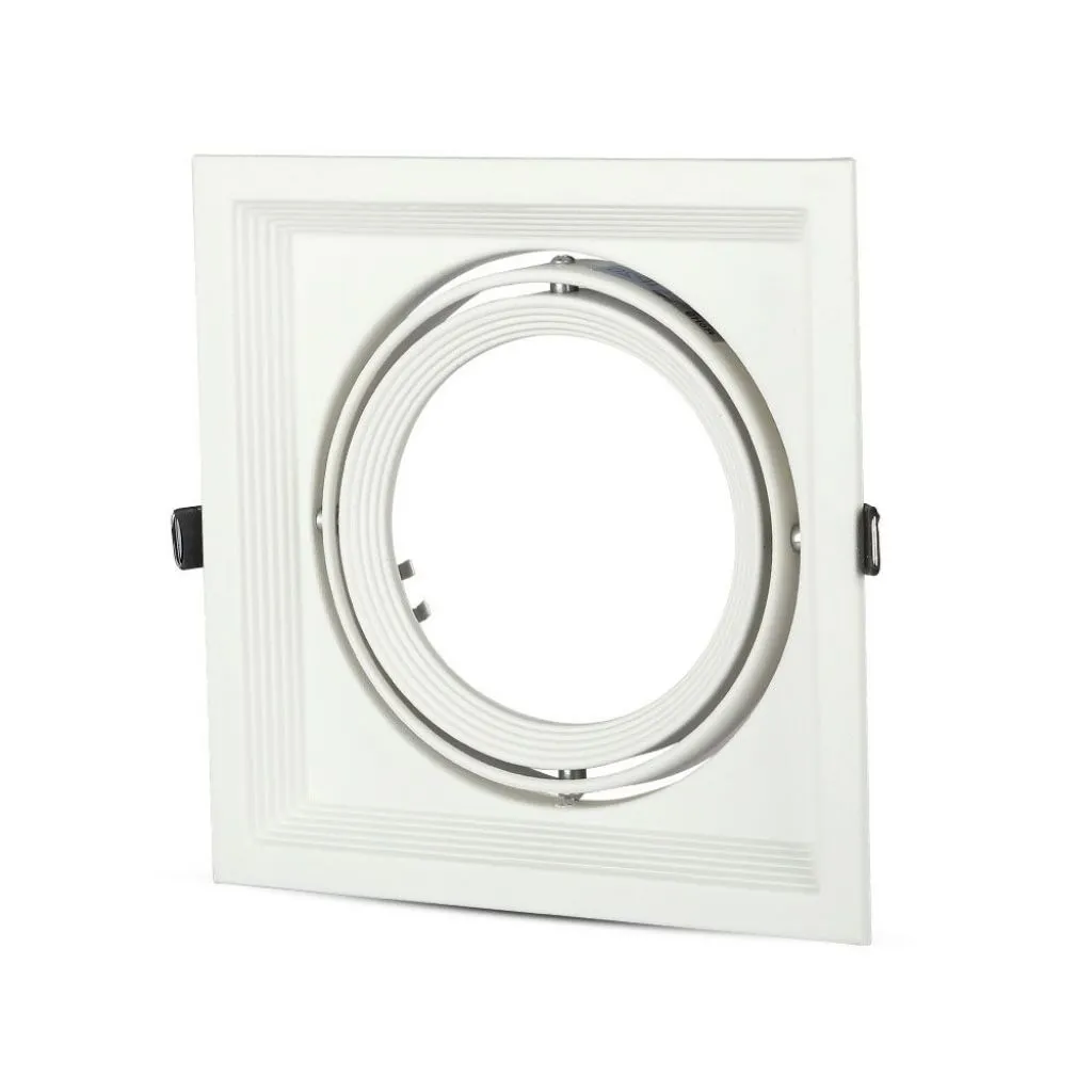 Porta Ar111 Singolo Colore Bianco, vista angolata