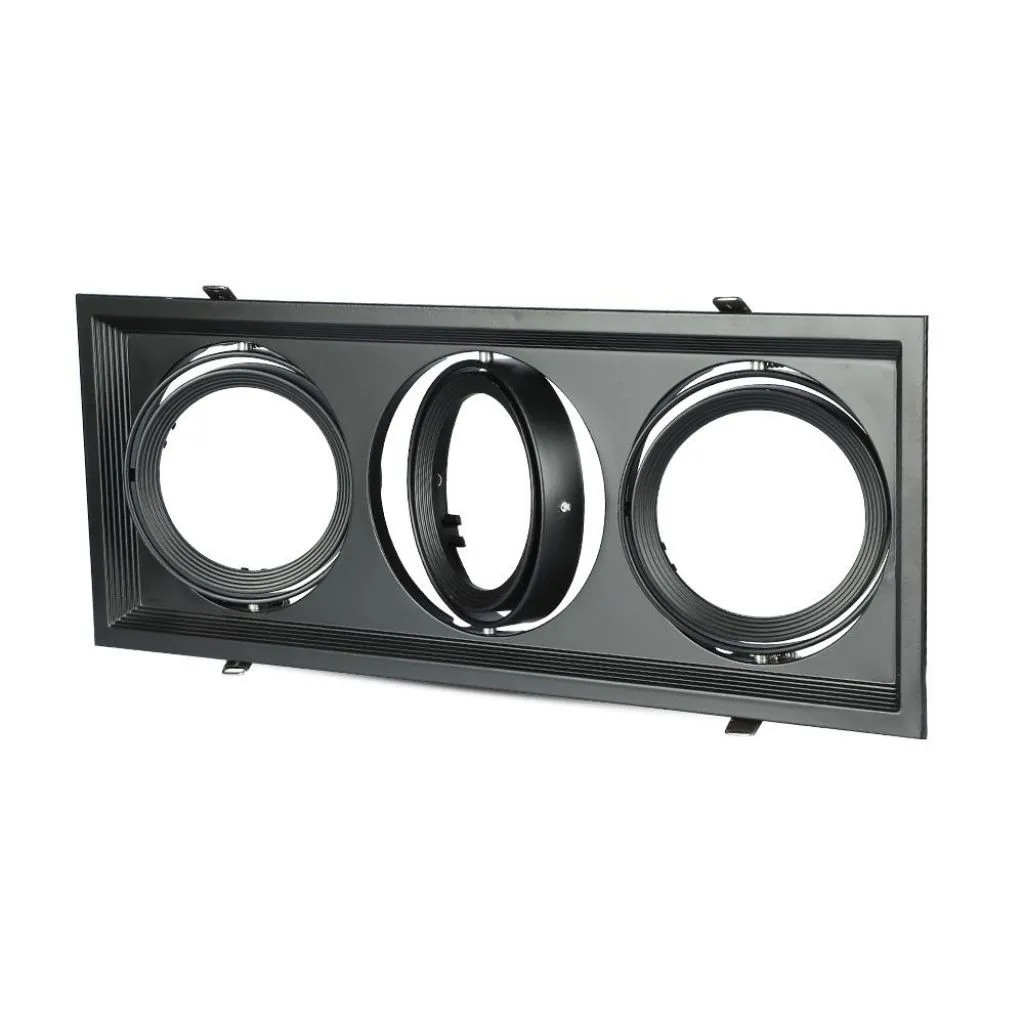 Porta Ar111 Triplo Colore Nero, vista angolata