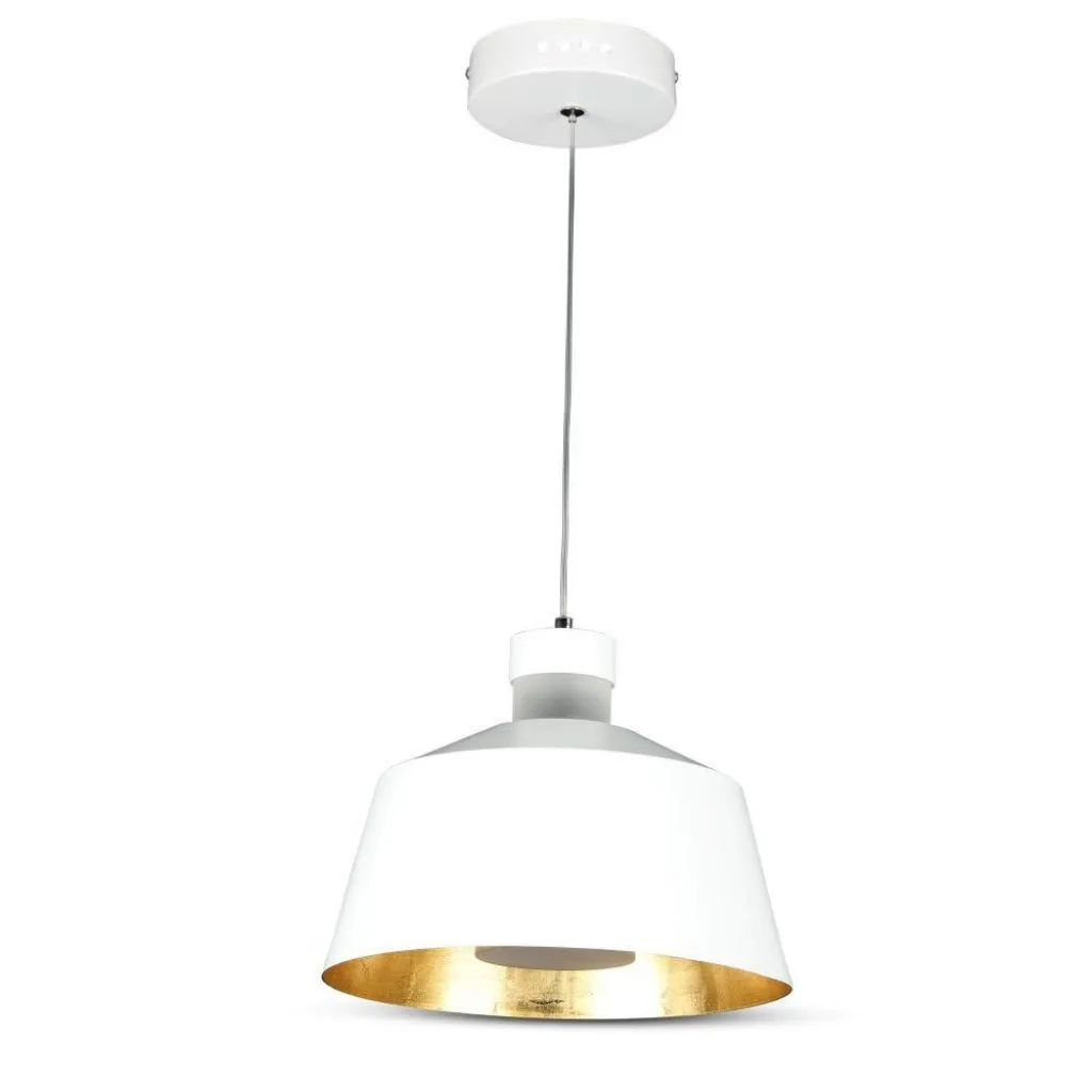 Lampadario LED a Coppa in Metallo 7W Colore Bianco 4000K, vista frontale