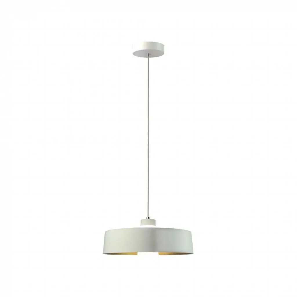Lampadario LED a Scodella in Metallo 7W Colore Bianco 3000K, vista frontale