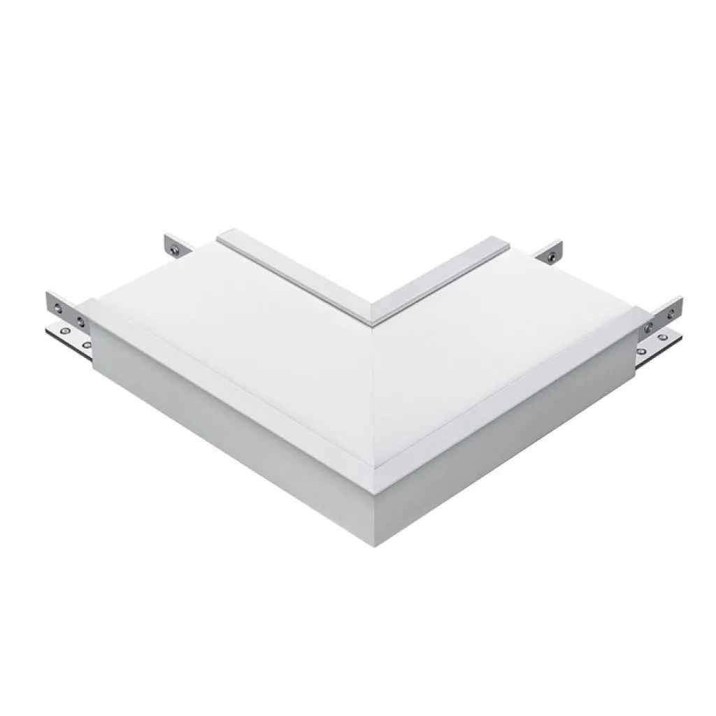 Connettore LED Chip Samsung a Sospensione Lineare a L 10W Colore Bianco 4000K, vista angolata