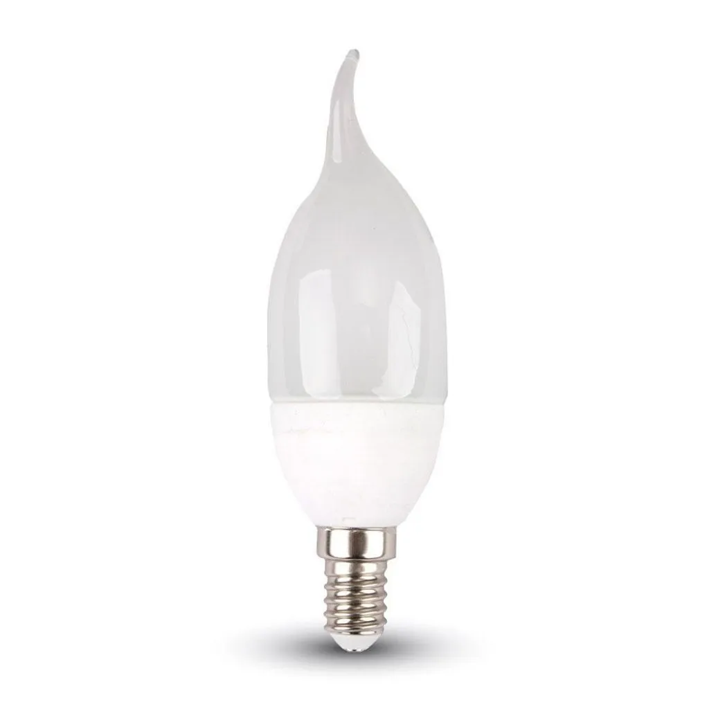 Lampadina Led E14 4W Candela A Fiamma 4000K, vista frontale