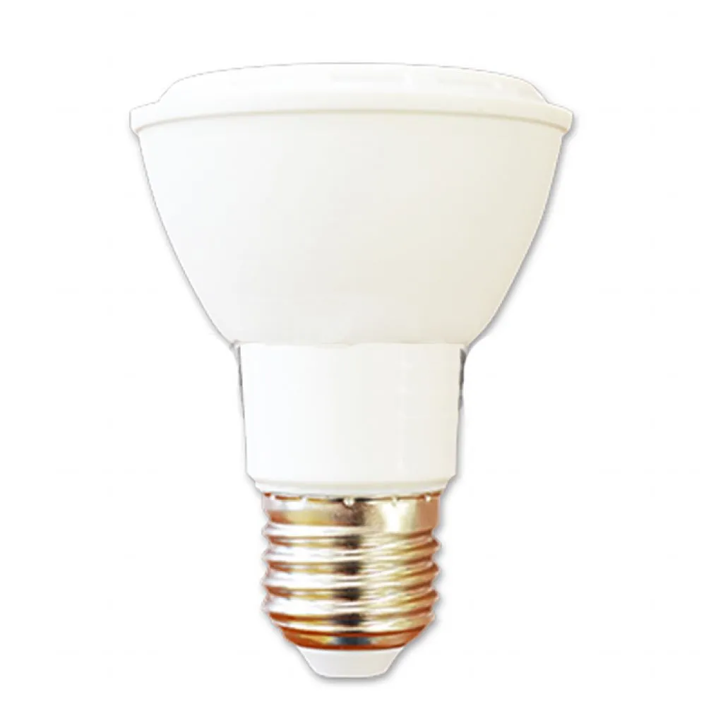 Lampadina LED E27 8W PAR20 6000K, vista frontale