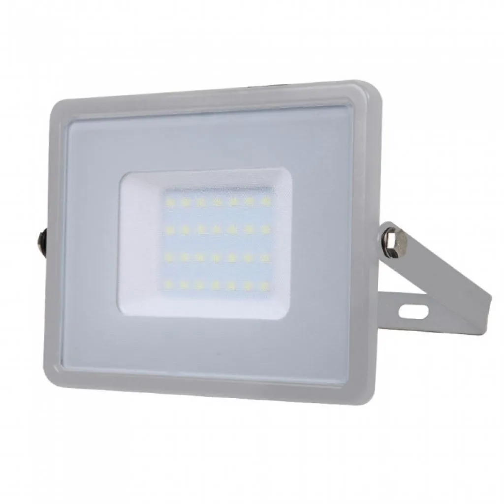 Faro Led Smd Chip Samsung 30W Colore Grigio 6400K, vista frontale
