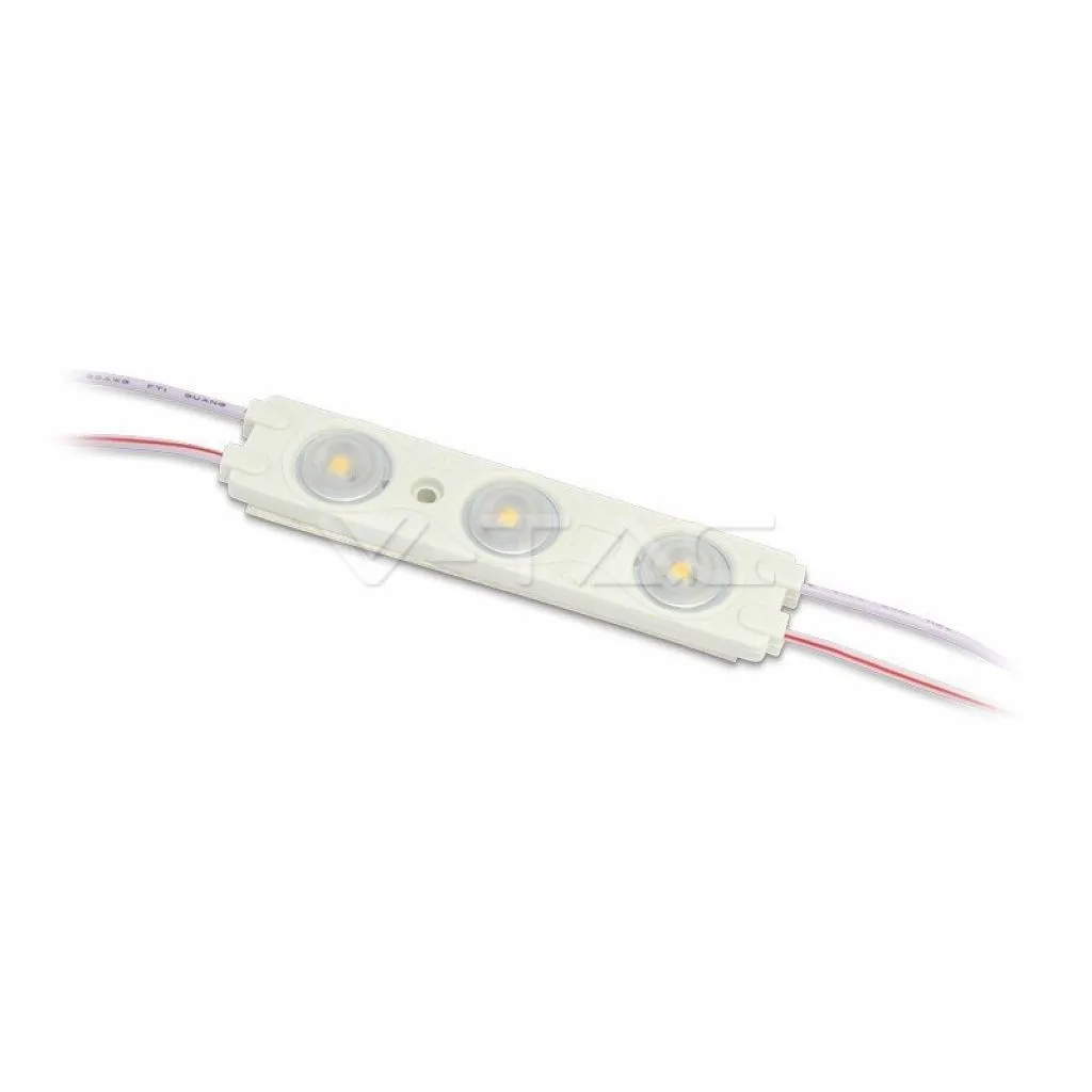 Modulo LED SMD2835 1,5W 12V 3 LED 3000K, vista angolata