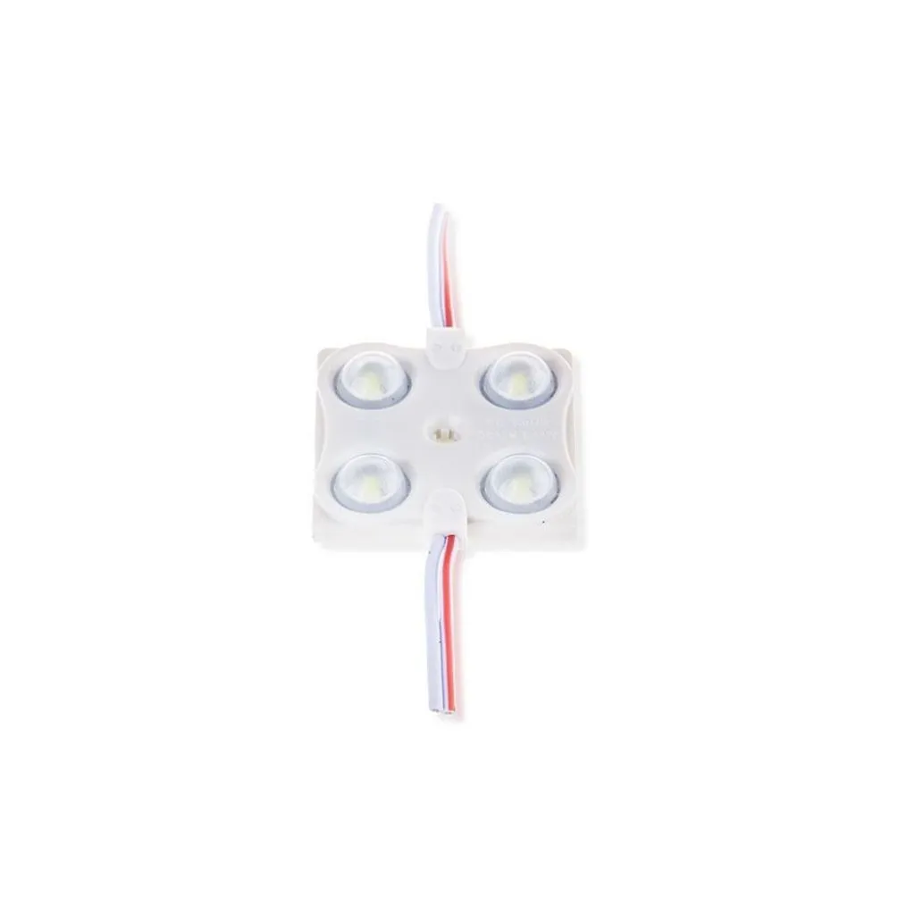Modulo LED SMD2835 1,44W 12V 4 LED 3000K, vista frontale