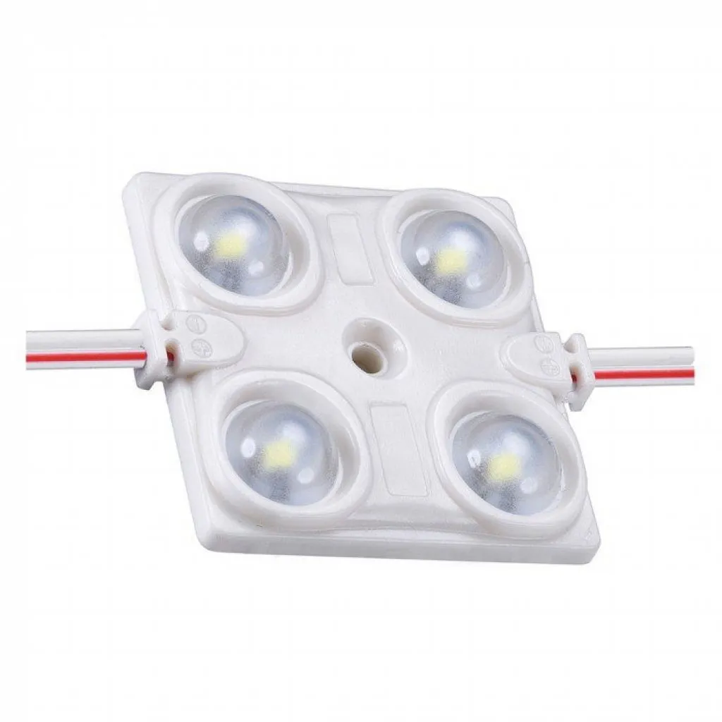 Modulo LED SMD2835 1,44W 12V 4 LED Blu, vista angolata generale