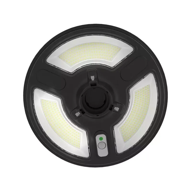 Lampada Solare LED da giardino 7,5W con Sensore di movimento, Telecomando e timer 4000K, vista dall'alto