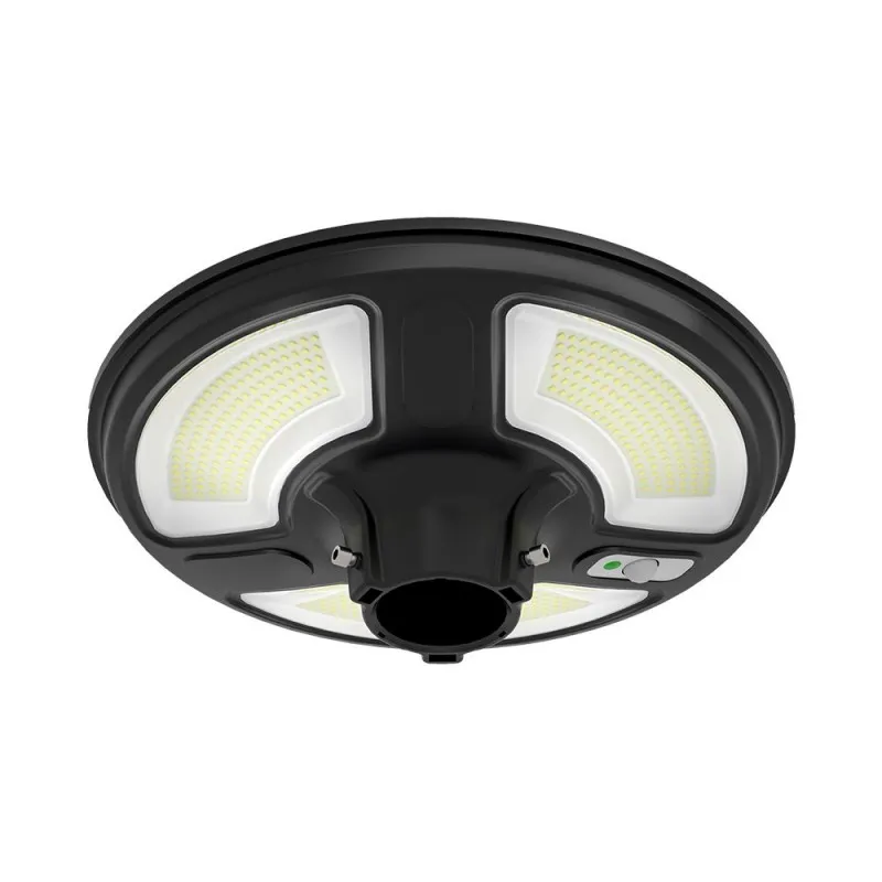 Lampada Solare LED da giardino 10W con Sensore di movimento, Telecomando e timer 6500K, vista frontale