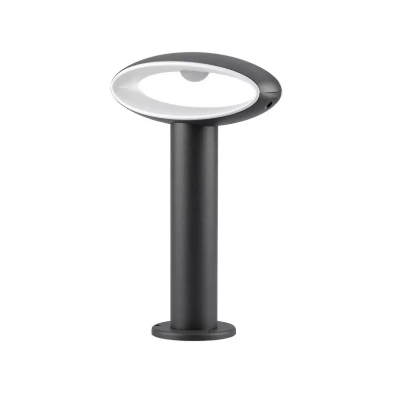 Lampada LED da Giardino Fissaggio a Terra 9W Colore Grigio Scuro h:30cm 3000K, vista frontale