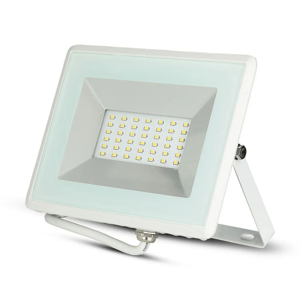 Faro Led Smd 30W E Series Colore Bianco 6500K, vista angolata frontale