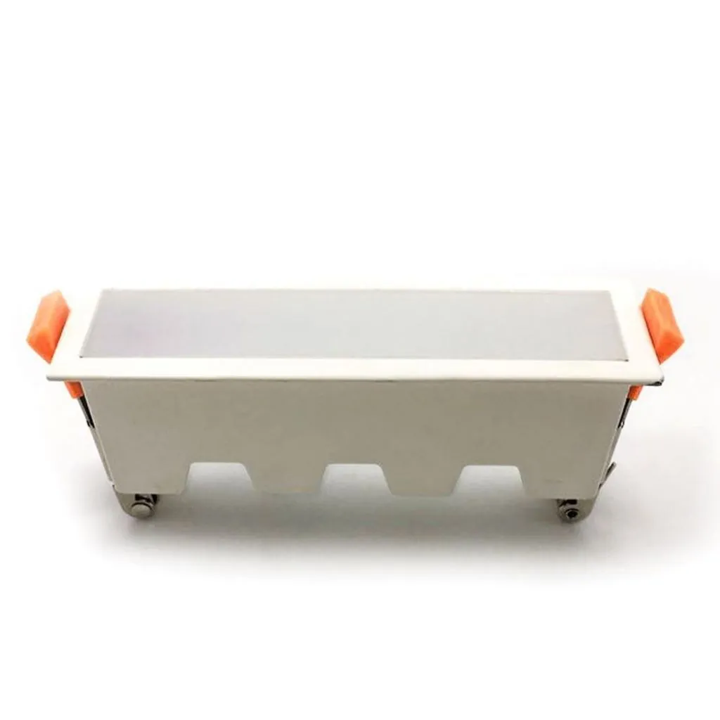 Mini Pannello LED 10W Lineare Montaggio ad Incasso 160x45x65mm Colore Bianco 6400K, vista laterale