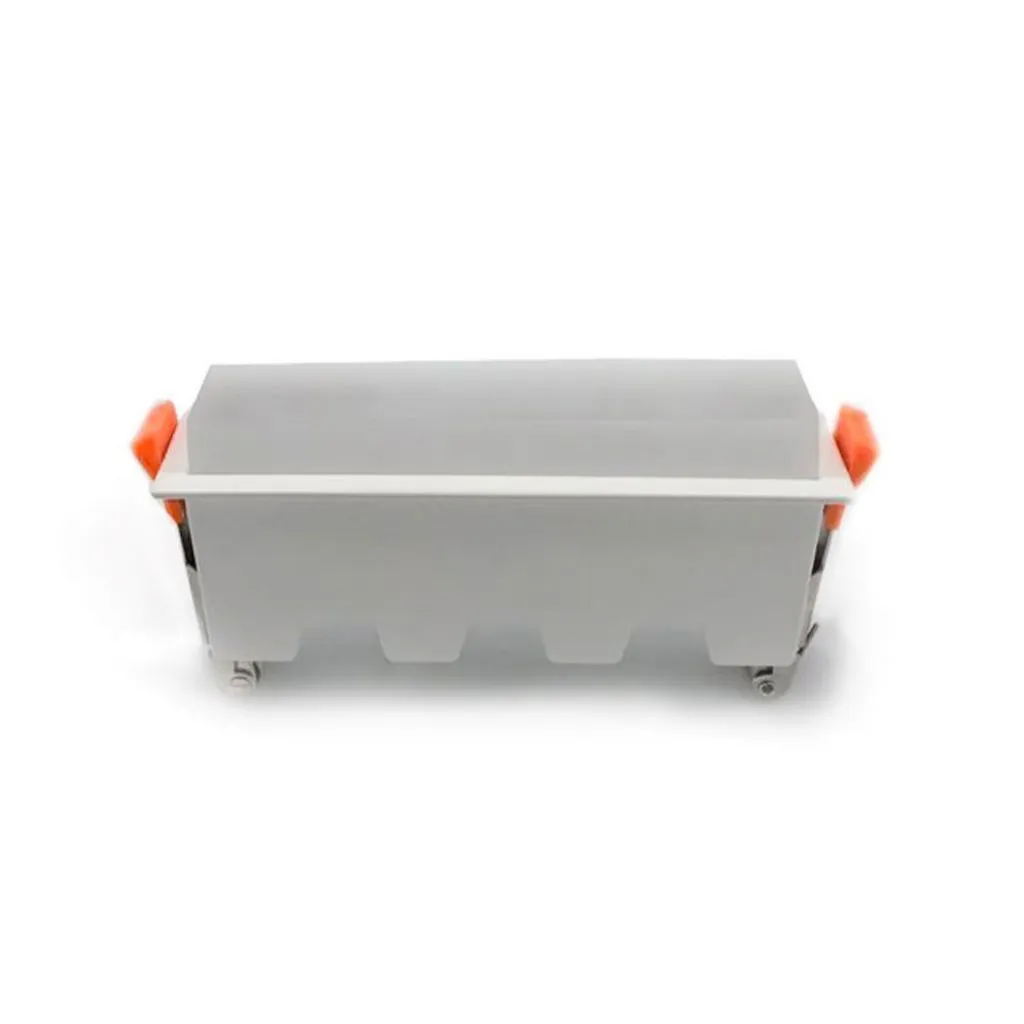 Mini Pannello LED 10W Lineare Montaggio ad Incasso 160x45x72mm Colore Bianco 6400K, vista laterale