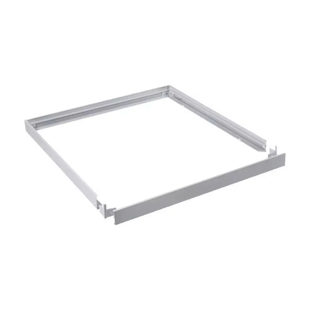 Supporto Per Montaggio A Plafone Pannelli Led 600600Mm Universale Colore Bianco, vista angolata generale