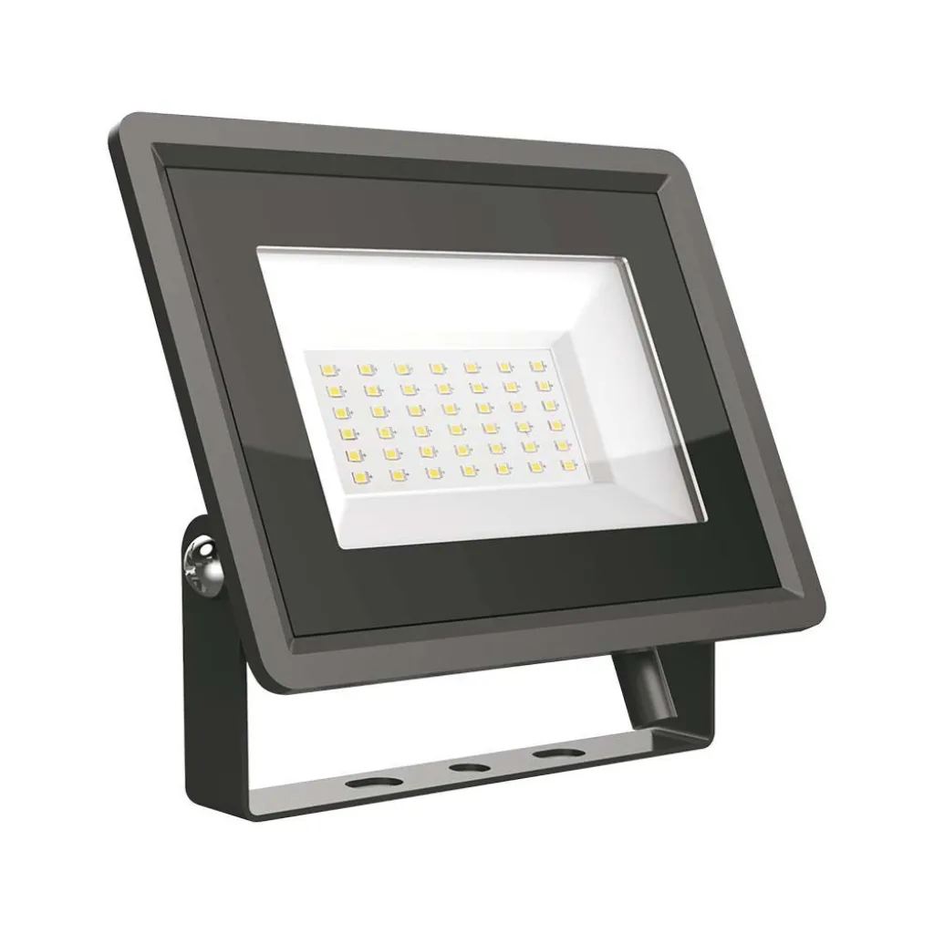 Faro LED SMD 30W F-Series Colore Nero 3000K, vista angolata frontale