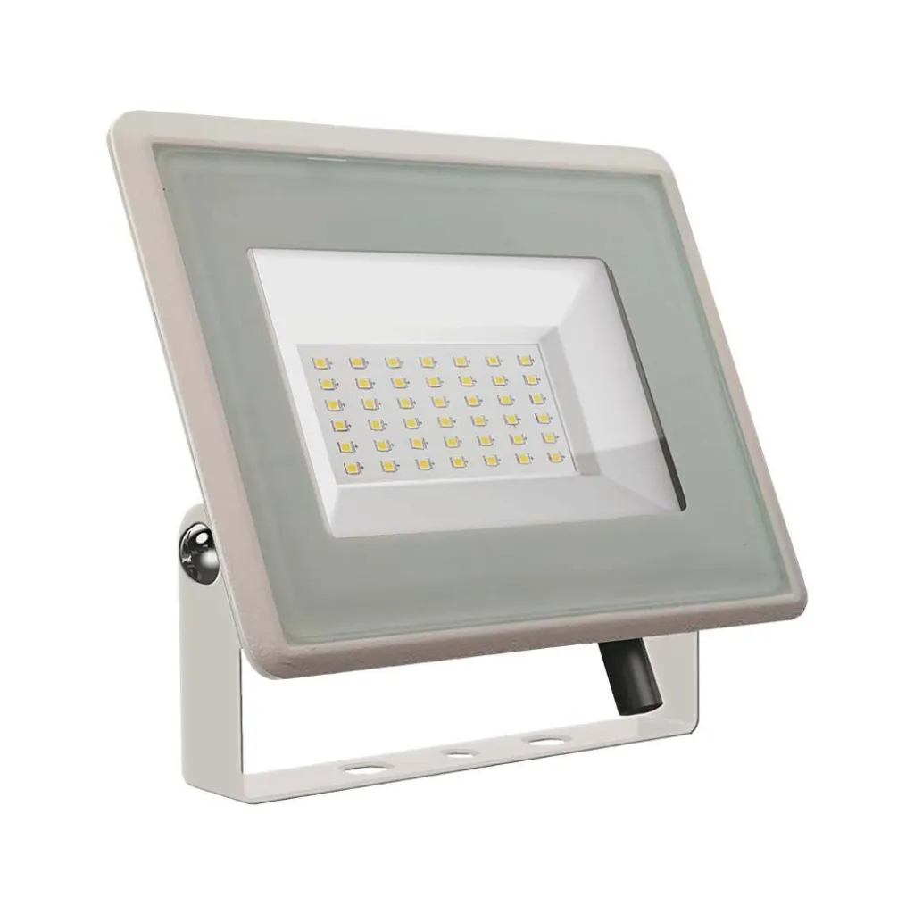 Faro LED SMD 30W F-Series con Driver IC Integrato Colore Bianco 3000K, vista frontale