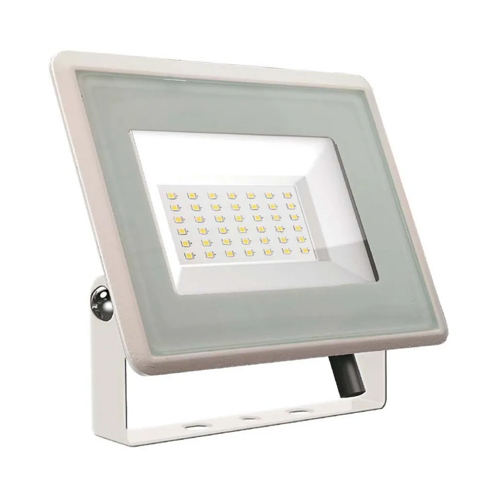Faro LED SMD 30W F-Series Colore Bianco 4000K, vista frontale angolata