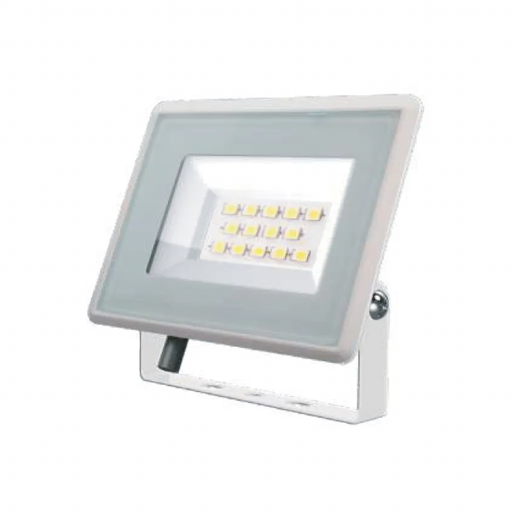Faro LED SMD 30W F-Series con Driver IC Integrato Colore Bianco 6400K, vista frontale angolata