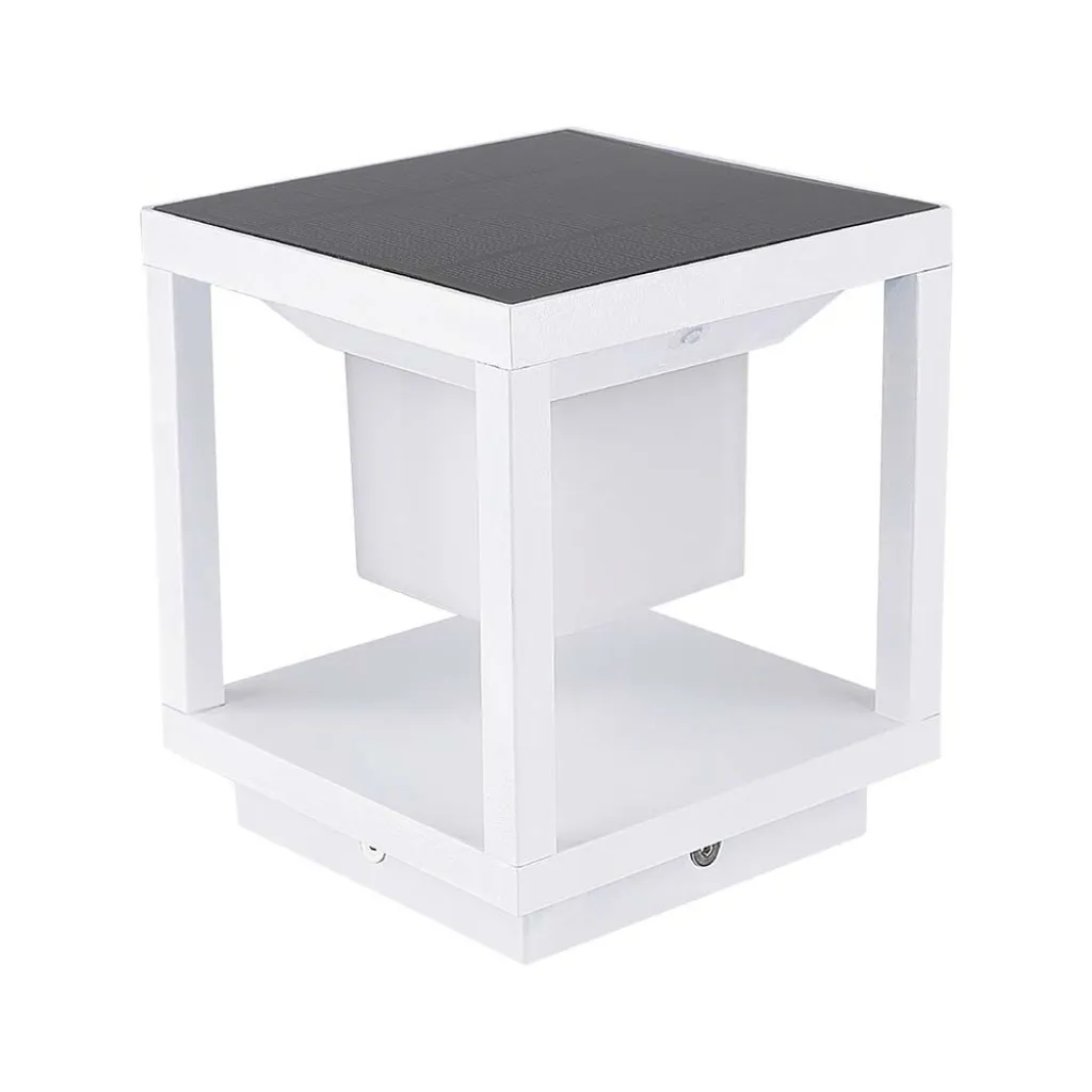 Lampada Solare LED da terra 2W Quadrata con Sensore di Movimento Colore Bianco 3000K, vista generale