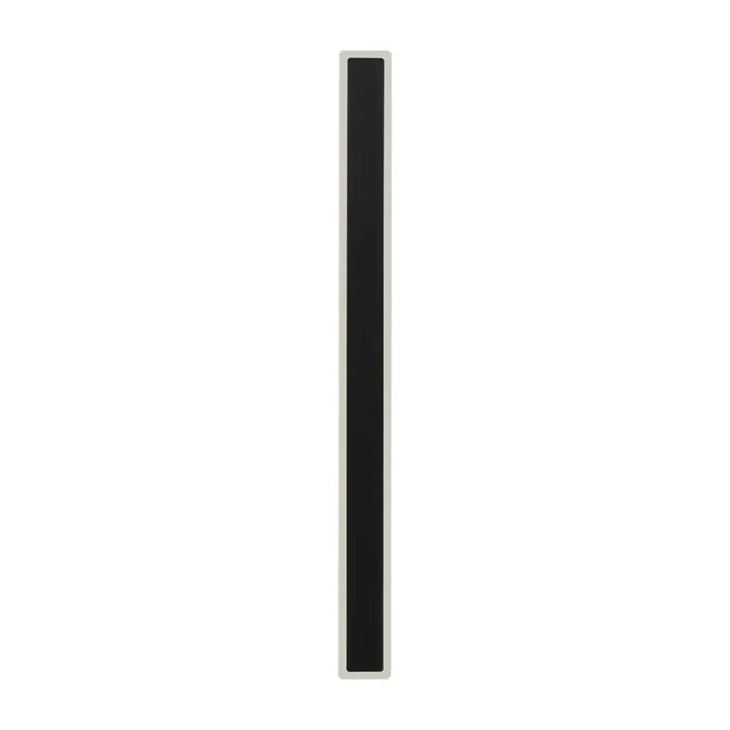 Lampada LED da Muro 17W Colore Nero 85x54x625mm Fascio 360 gradi 3000K, vista laterale stretta