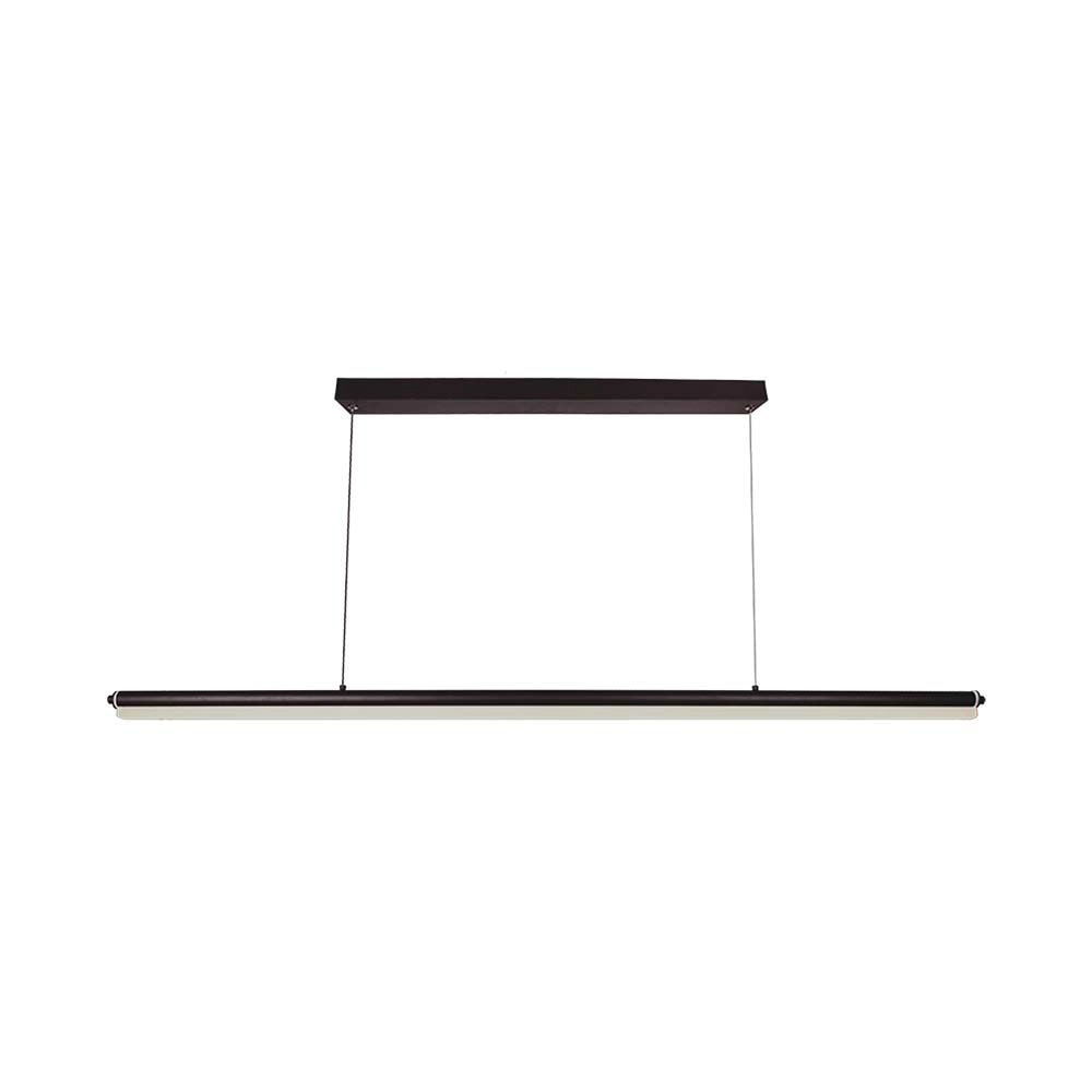 Lampadario LED a Sospensione in Alluminio 23W Colore Nero 4000K, vista frontale