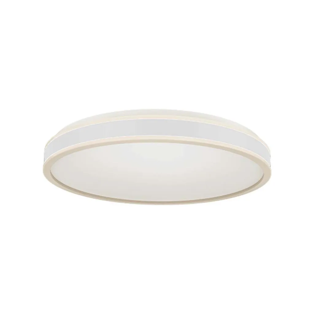 Lampadario LED con Montaggio a Plafone 18W TRIAC d: 350mm h: 62mm Colore Bianco 4000K, vista angolata