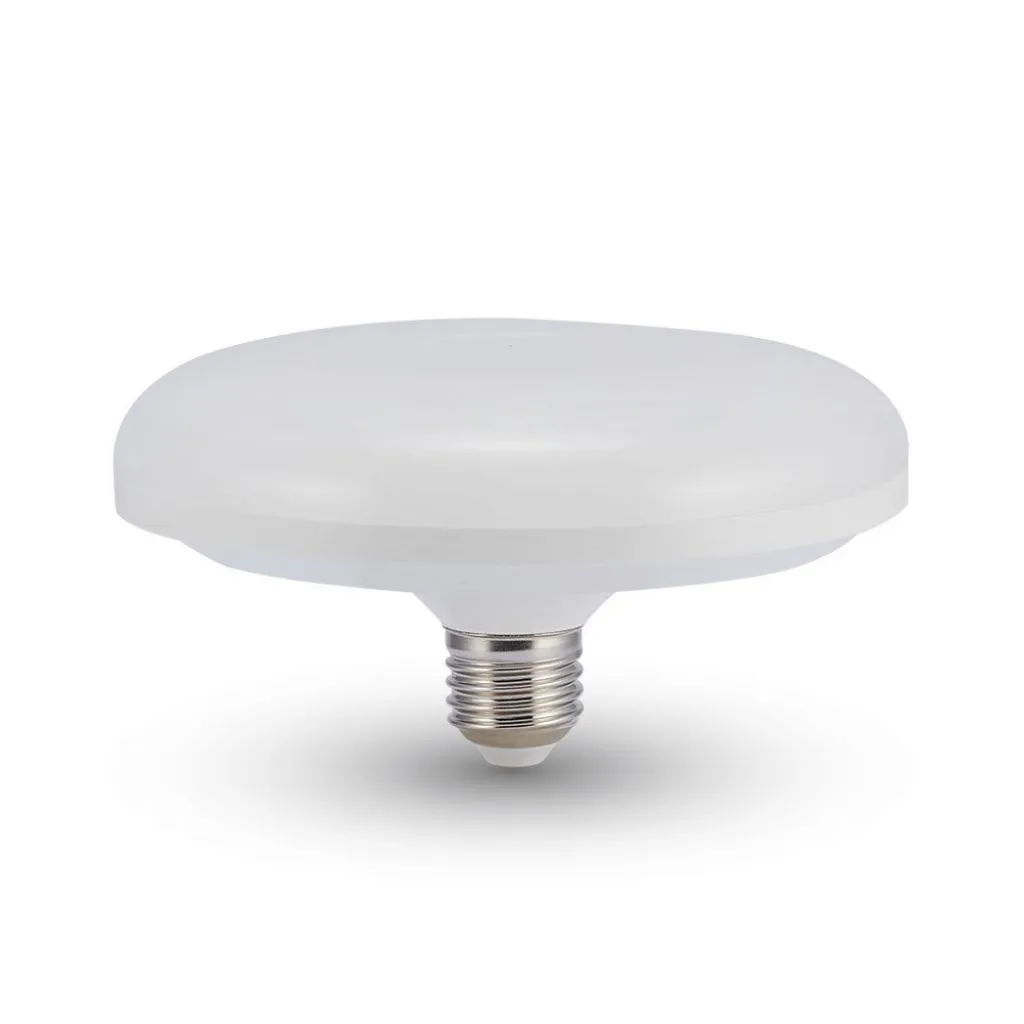Lampadina LED E27 16W UFO F150 3000K, vista laterale