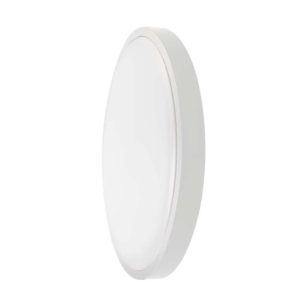 Plafoniera LED Rotonda 18W Colore Bianco d: 225mm h: 55mm 6500K, vista laterale