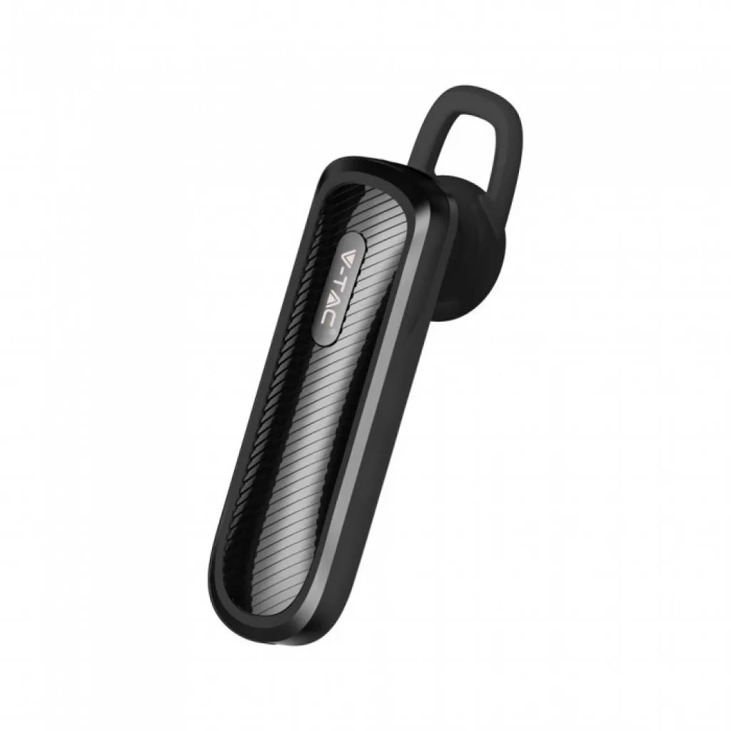 Auricolare Bluetooth 70mAh Colore Nero, vista angolata frontale