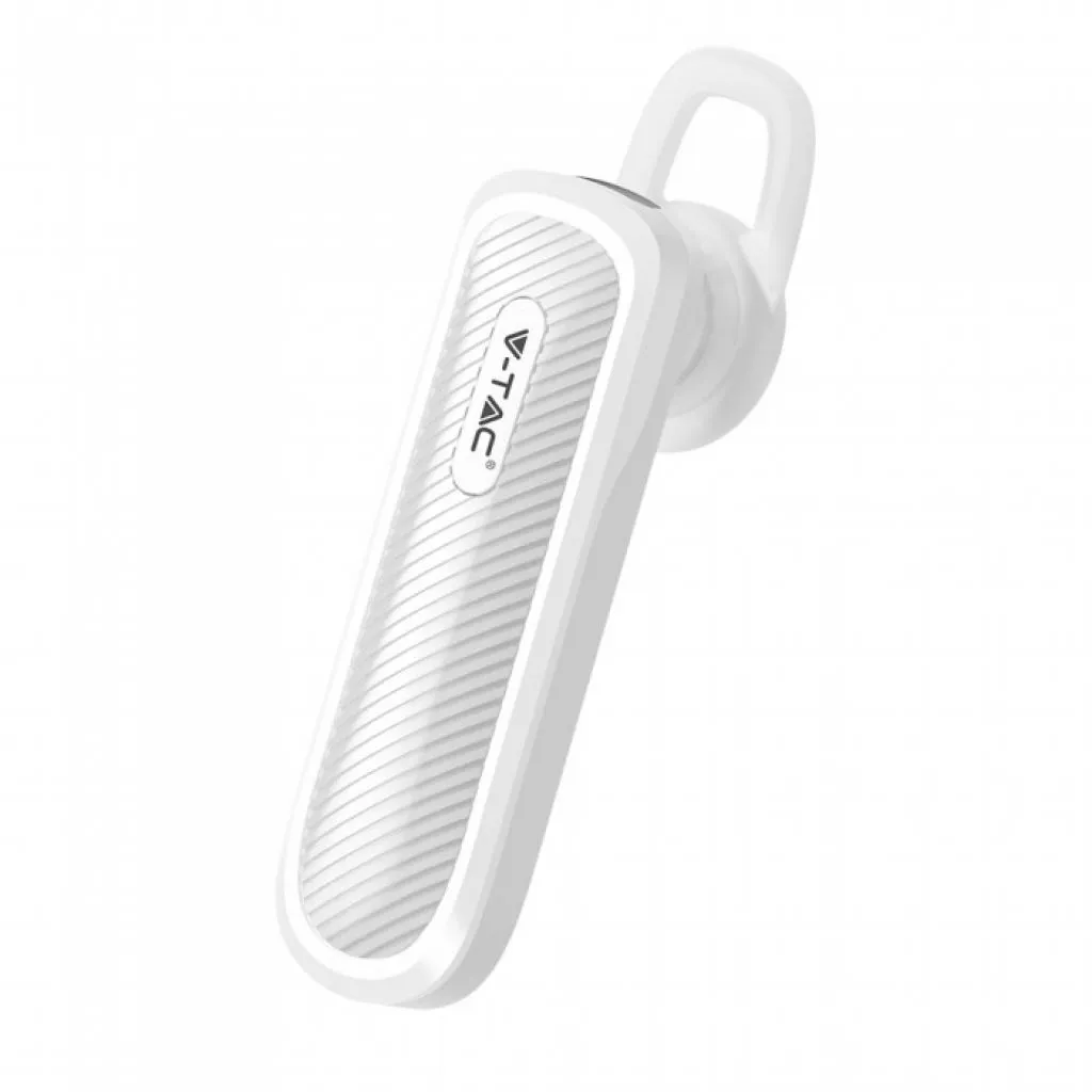 Auricolare Bluetooth 70mAh Colore Bianco, vista angolata