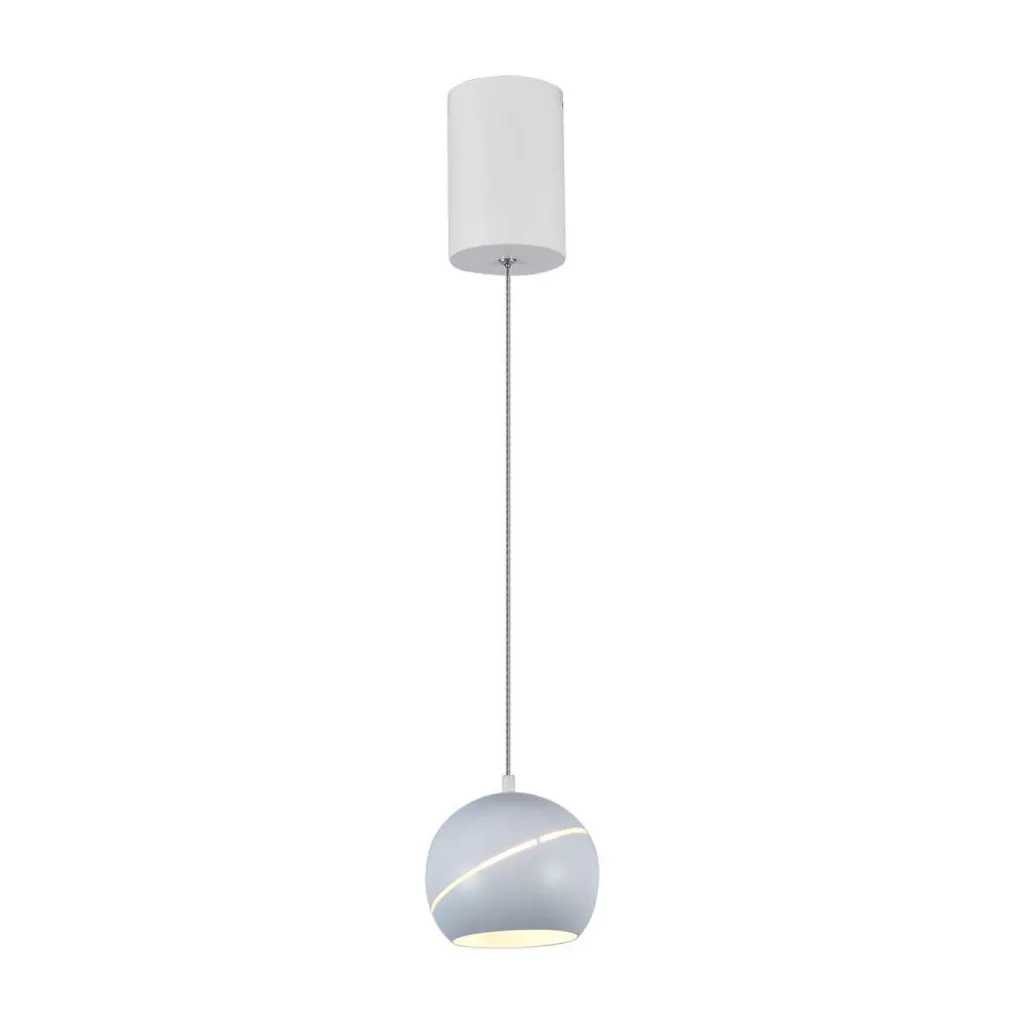 Lampadario LED a Sospensione 8.5W a Forma di Coppa in Metallo 12x162cm 3000K Colore Bianco, vista frontale