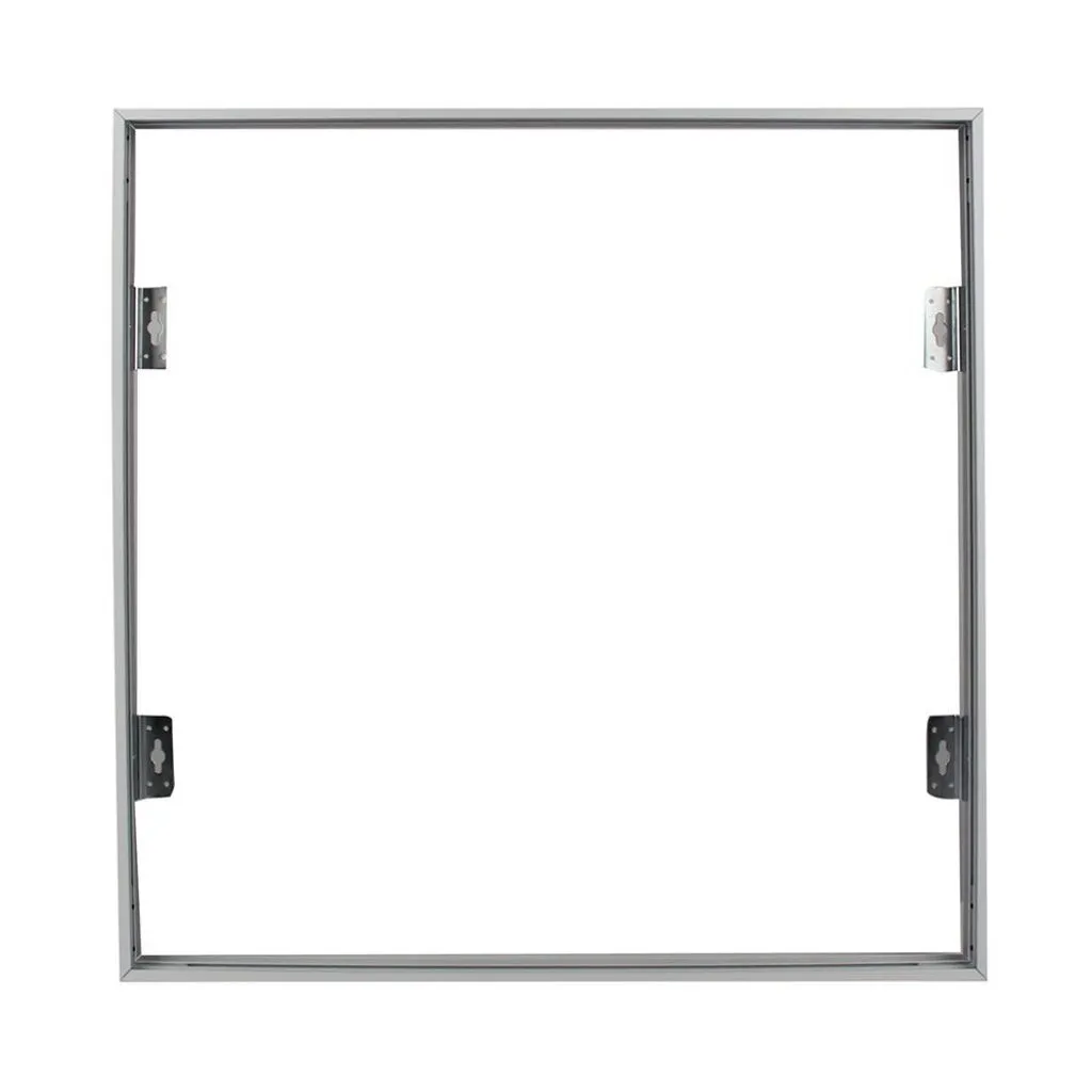 Supporto Per Montaggio A Plafone Pannelli Led In Alluminio 6060Cm Colore Bianco, vista frontale