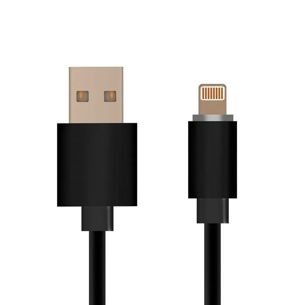 Cavo da Lightning iPhone a USB-A 1.5m Ricarica Rapida 2.4A con Licenza MFI Colore Nero, vista generale