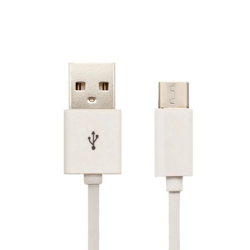 Cavo da USB Tipo-C a USB-A 1.5m Ricarica Rapida 2.4A Colore Bianco, vista dei connettori