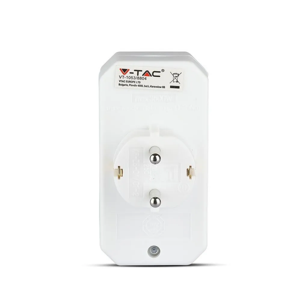 Adattatore Multipresa con 2x Prese EU Plug 2.5A, 1x Presa Schuko 10/16A, Spina Schuko Colore Bianco, vista poster