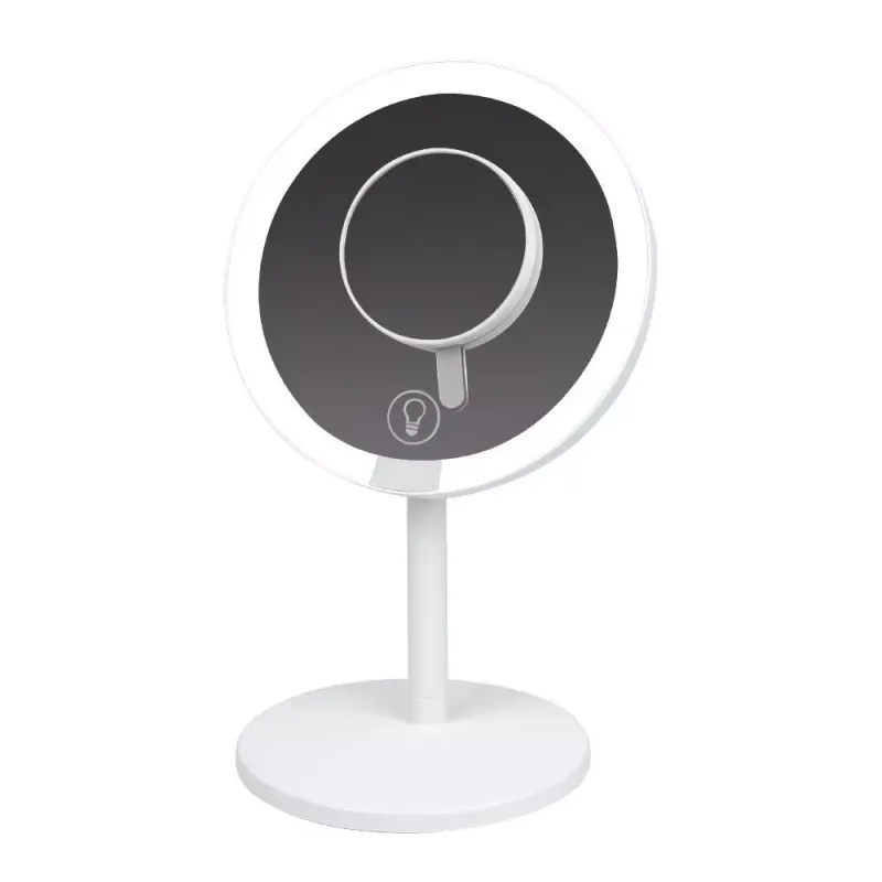 Specchio LED da Tavola ricaricabile 5W 6500k Bianco, vista frontale