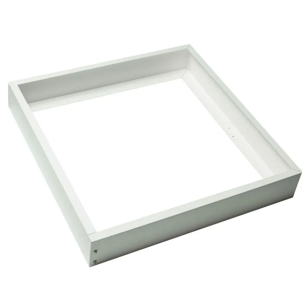 Supporto per Montaggio a Plafone Pannelli LED 620x620mm Colore Bianco, vista angolata