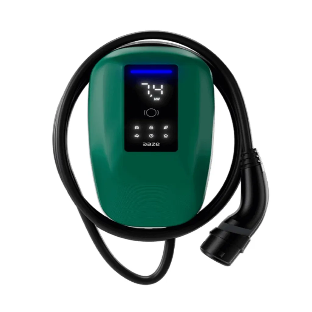 Cover Verde Compatibile con Wallbox Stazioni di Ricarica DazeBox Home T Monofase e Trifase, vista frontale