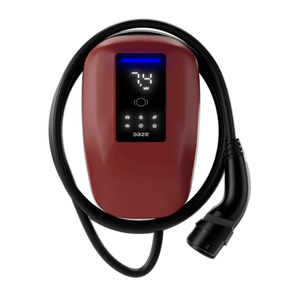 Cover Rossa Compatibile con Wallbox Stazioni di Ricarica DazeBox Home T Monofase e Trifase, vista frontale